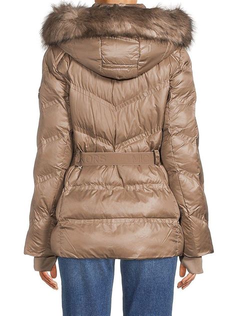 michael michael kors missy faux fur down fill anorak|MICHAEL KORS – Missy Faux Fur Down Fill Anorak BLACK / .